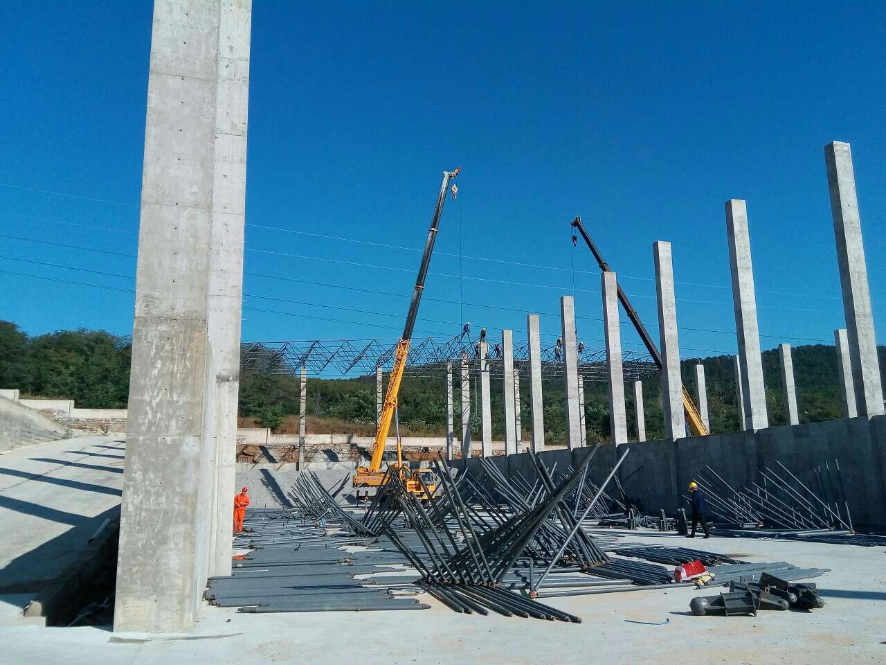 博尔塔拉蒙古自治州搅拌站网架