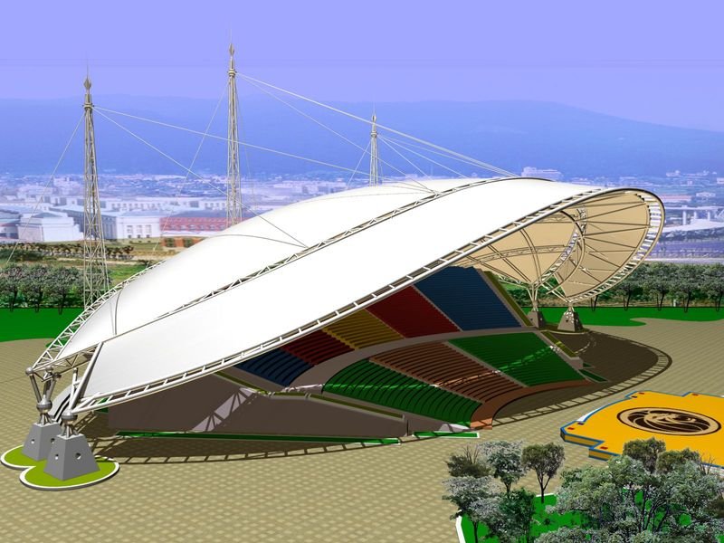 博尔塔拉蒙古自治州体育场膜结构